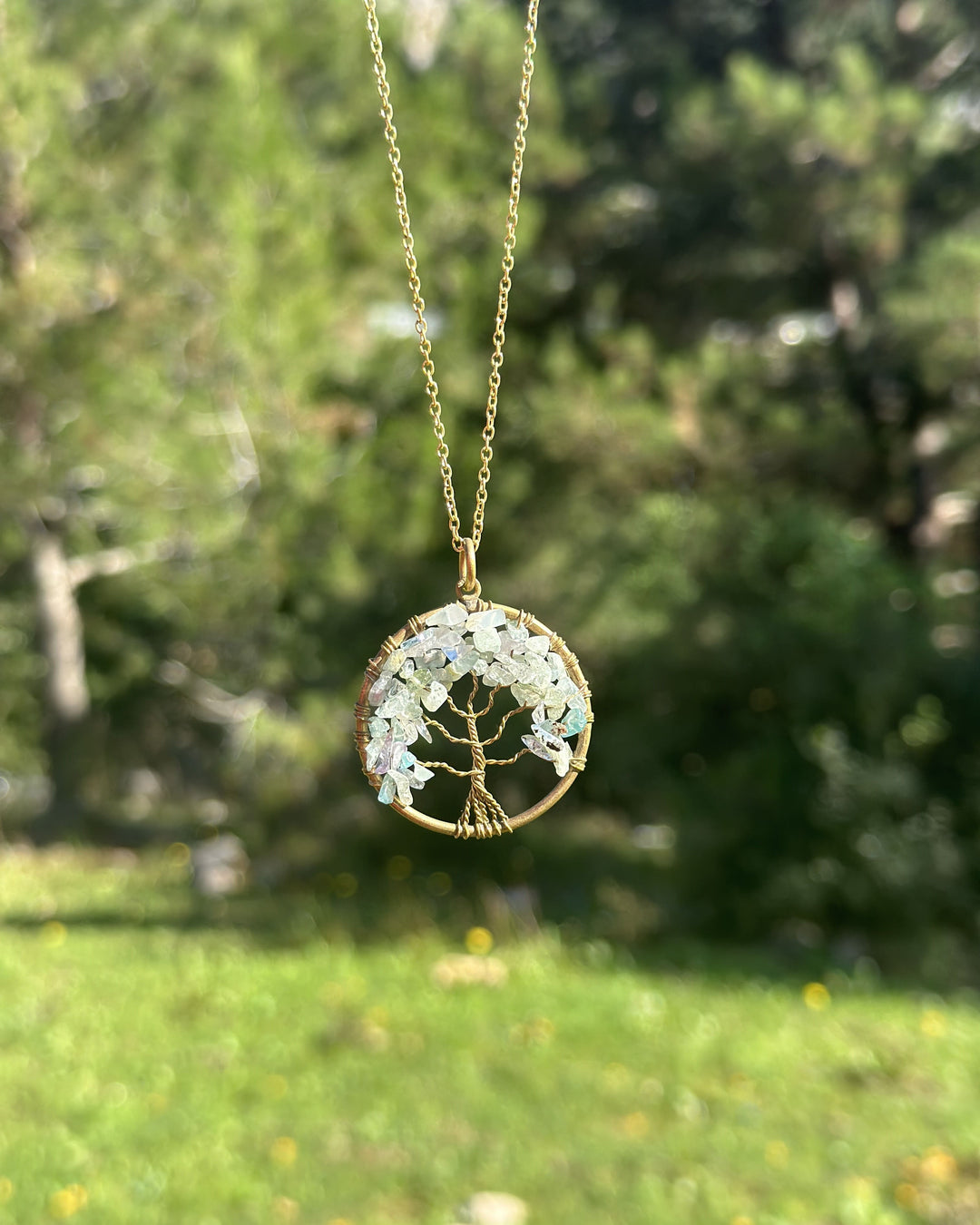 Tree of Life Necklace with Stones