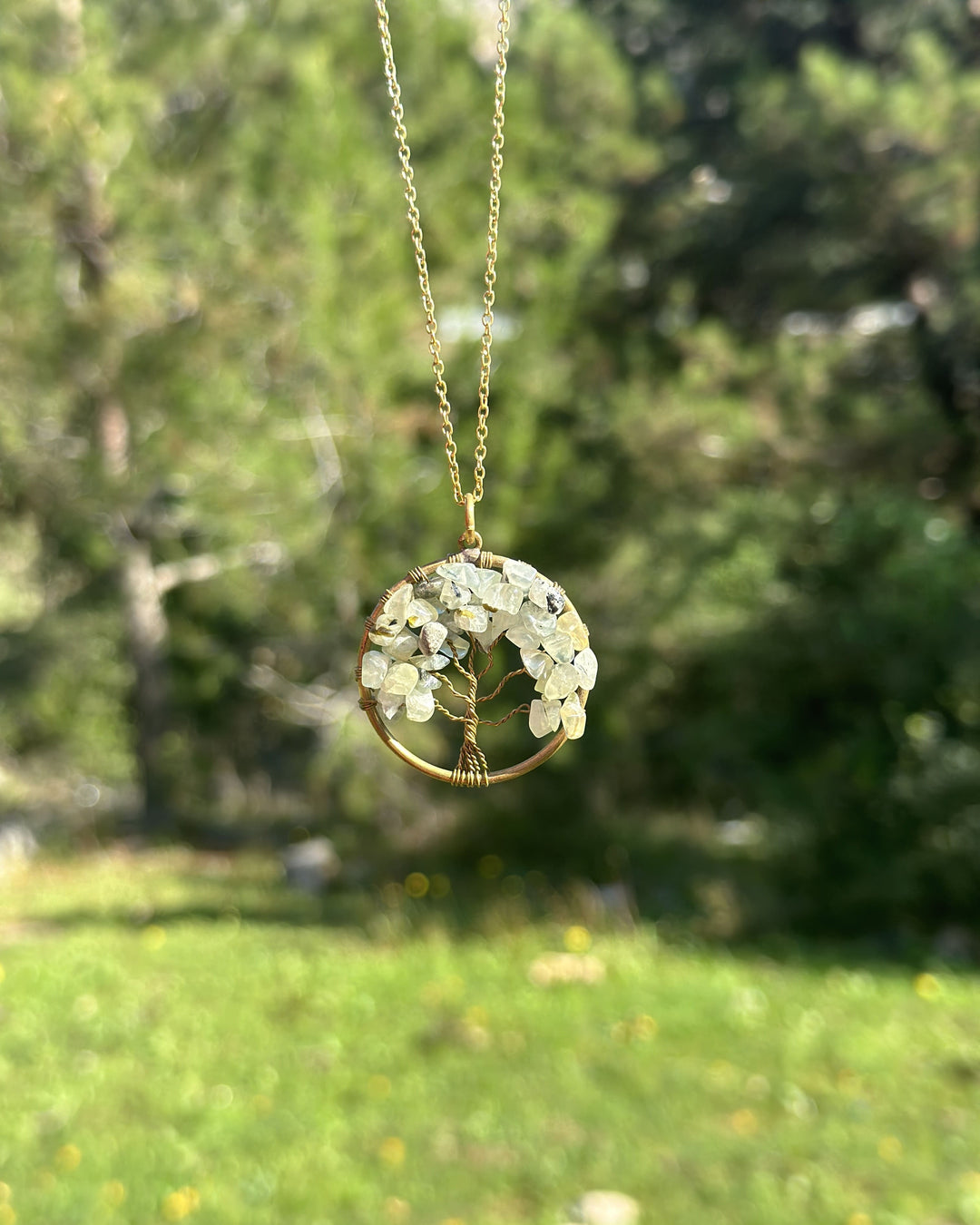 Tree of Life Necklace with Stones